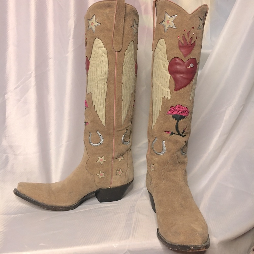 1 Day Only Sale! Liberty Boot Co Angel Heart Boots